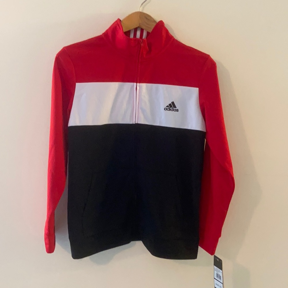 Adidas Full zip jacket big boys large (14/16) NWT